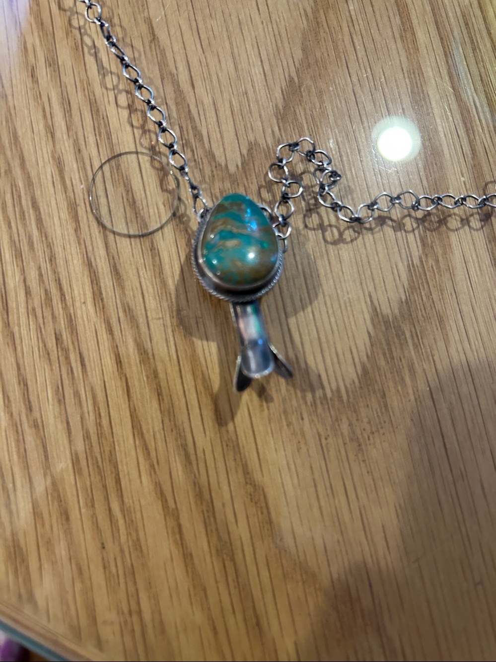 Old pawn turquoise necklace and bracelet - Picture 3 of 8